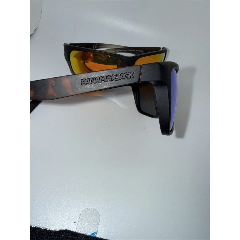 2 pair authentic Panama Jack Sunglasses-Brown/Blue Mirror & Brown Yellow Mirror